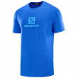 Tricou bărbați Salomon Coton Logo Ss Tee M albastru deschis
