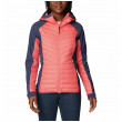 Geacă de iarnă femei Columbia Powder Lite™ Hybrid Hooded Jacket roz/albastru