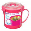 Cană Sistema Microwave Medium Soup Mug roz