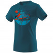Tricou bărbați Dynafit Artist Series Co T-Shirt M 2021 albastru/portocaliu