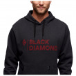 Hanorac bărbați Black Diamond Stacked Logo Hoody