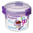 Cutie de gustare Sistema Breakfast To Go 530ml violet