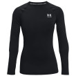 Tricou funcțional femei Under Armour HG Authentics Comp LS negru BLK