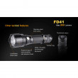 Set Lanternă LED Fenix FD41 + 2600 mAh Aku cu USB