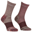 Șosete femei Ortovox Alpine Mid Socks W roz/violet