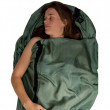 Inserție pentru sacul de dormit STS Silk Liner Stretch Panel Mummy verde Eucalyptus