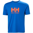 Tricou bărbați Helly Hansen Hh Logo T-Shirt 2.0 albastru deschis Cobalt 2.0