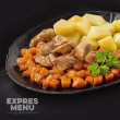 Fel principal Expres menu Carne de porc cu morcovi și cartofi 300gr