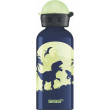 Sticlă Sigg For Kids 0,4 l albastru închis glow moon dinos