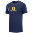 Tricou bărbați Salomon Coton Logo Ss Tee M albastru/galben