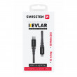 Cablul de încărcare și de date Swissten Kevlar USB-C/Lightning 1,5 m