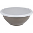 Bol cu capac Bo-Camp Bowl melamine with lid small maro gri Taupe/White