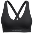 Bustieră Icebreaker W Mer 125 Cool-Lite Sprite Racerback Bra negru Black