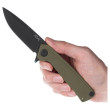 Briceag Acta non verba Z100 BB DLC/Plain Edge, G10 verde olive