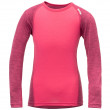 Tricou copii Devold Breeze Kid Shirt roz