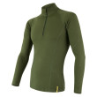 Bluză bărbați Sensor DF Merino Wool m.l.fermoar verde safari