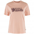 Tricou femei Fjällräven Lush Logo T-shirt W roz deschis