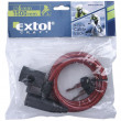 Lacăt pentru bicicletă Extol cablu, 6x1500 mm