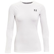 Tricou funcțional femei Under Armour HG Authentics Comp LS alb wht