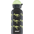 Sticlă Sigg For Kids 0,4 l negru glow walking dinos