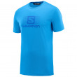 Tricou bărbați Salomon Blend Logo Ss Tee M albastru deschis