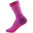 Șosete copii Devold Multi Medium Sock No-Slip roz  Fuchsia stripe