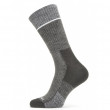 Șosete Sealskinz Solo QuickDry Mid Length Socks negru/gri
