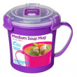Cană Sistema Microwave Medium Soup Mug violet