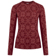 Tricou funcțional femei Kari Traa Edith Long Sleeve roșu ROUGE