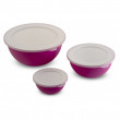 Set de boluri Omada Sanaliving Bowls Set 3,5L + 1,7L + 0,5L violet