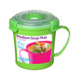 Cană Sistema Microwave Medium Soup Mug verde