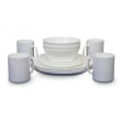 Set vase Vango Opal 16 Piece Dining Set alb
