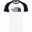 Pánské triko The North Face M S/S Raglan Easy Tee alb/negru