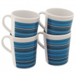 Setul de căni Outwell Blossom Mug set 4 buc. alb/albastru