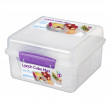 Box na potraviny Sistema Lunch Cube Max TO GO with Yogurt Pot 2l violet