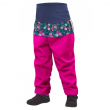 Pantaloni softshell cu fleece copii Unuo vzor roz