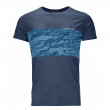 Tricou funcțional bărbați Ortovox 120 Tec T-Shirt albastru închis