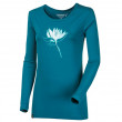 Tricou funcțional pentru femei Progress OS Sonja "Lotus" albastru petrol
