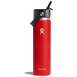 Sticlă termică Hydro Flask Wide Flex Straw Cap 24 oz roșu