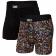 Boxeri Saxx Ultra Super Soft Boxer BF 2Pk negru