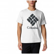 Tricou bărbați Columbia Trek™ Logo Short Sleeve alb