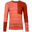 Tricou funcțional femei Ortovox W's 185 Rock'N'Wool Long Sleeve portocaliu