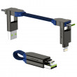 Cablul de încărcare și de date Rolling Square inCharge X 6v1 albastru