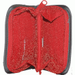 Portmoneul Boll Mini Wallet gri/roșu grenadine