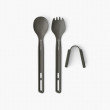 Set tacâmuri Sea to Summit Frontier UL Cutlery Set 2 Piece Long gri Aluminium Hard Anodised Grey