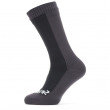 Șosete Sealskinz Waterproof Cold Weather Mid Length Sock negru/gri
