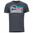 Tricou bărbați Marmot Coastal Tee SS gri/albastru