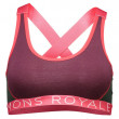 Sutien Mons Royale Stella X-Back Bra violet Burgundy / Forest Green