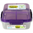 Box na potraviny Sistema Square Lunch Stack TO GO 1,24l violet