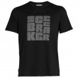 Tricou bărbați Icebreaker Central SS Tee Type Stack negru